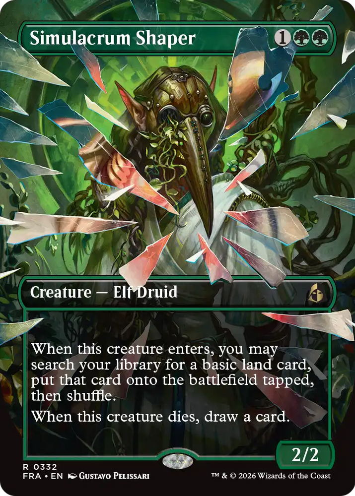 Simulacrum Shaper (Borderless) [Reality Fracture] Magic: The Gathering