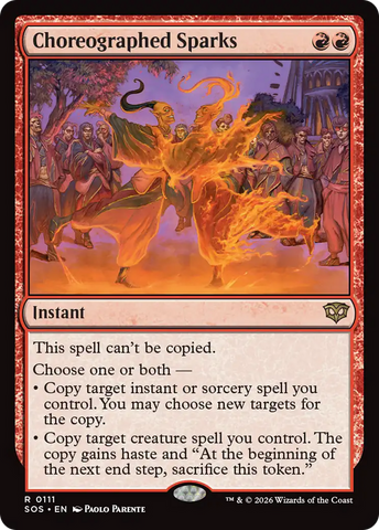 Choreographed Sparks [Secrets of Strixhaven] Magic: The Gathering