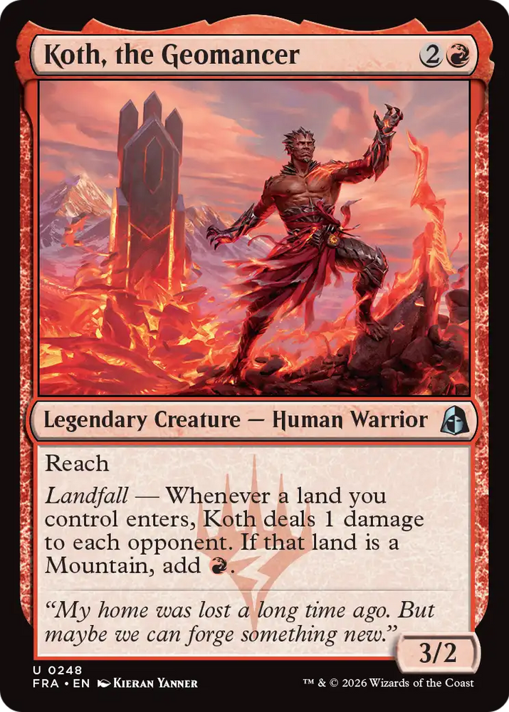 Koth, the Geomancer [Reality Fracture] Magic: The Gathering