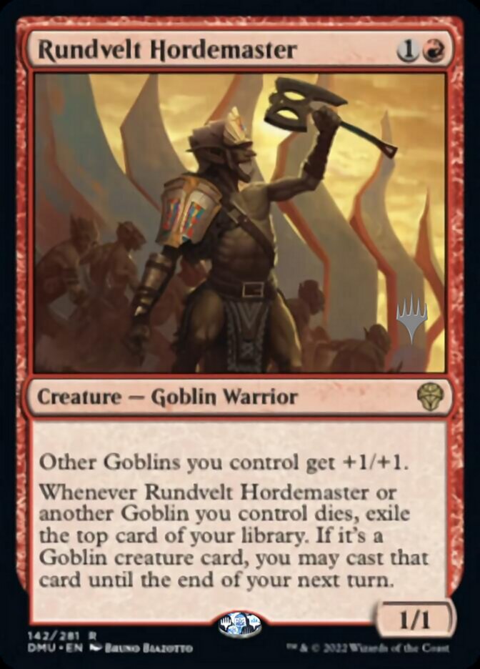 Rundvelt Hordemaster (Promo Pack) [Dominaria United Promos] Magic: The Gathering