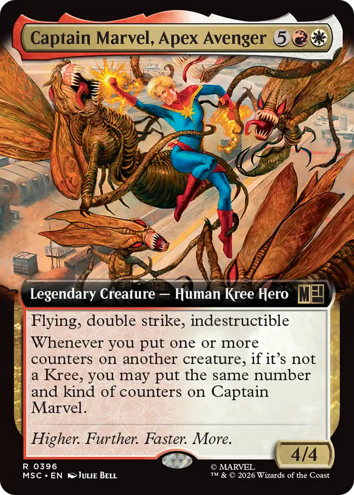 Captain Marvel, Apex Avenger (Extended Art) [Marvel Super Heroes Commander] Magic: The Gathering