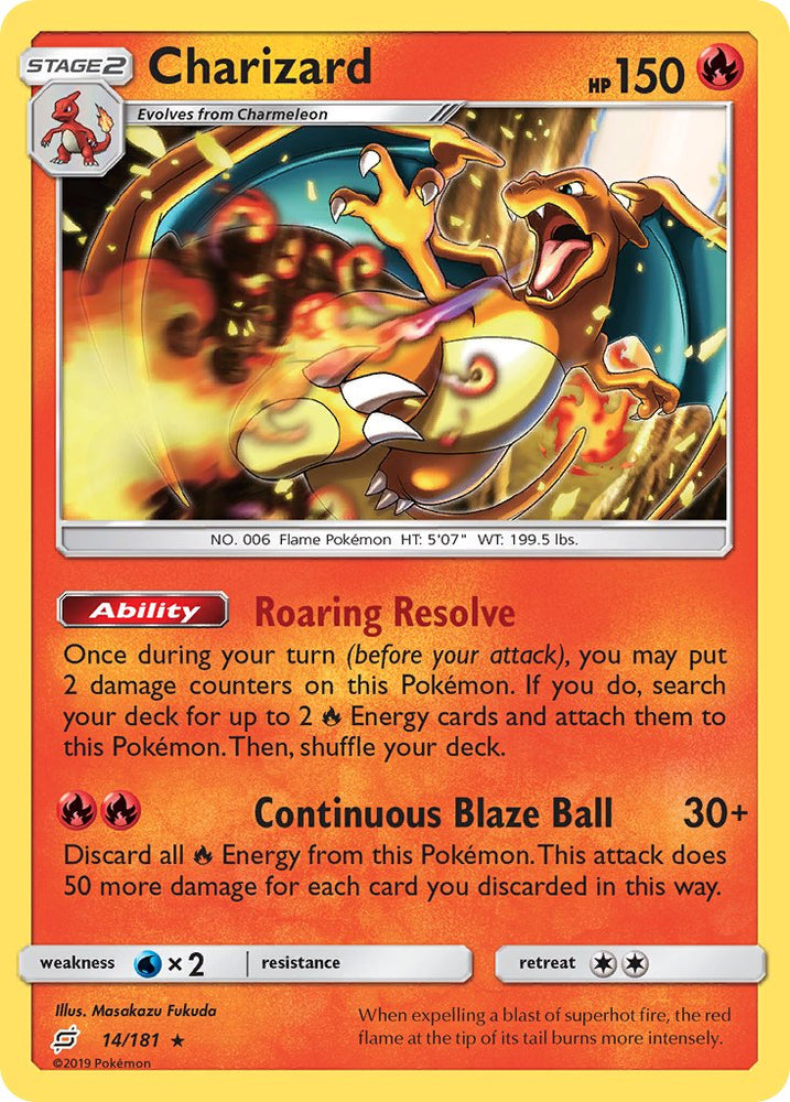 Charizard (14/181) (Theme Deck Exclusive) [Sun & Moon: Team Up] Pokémon