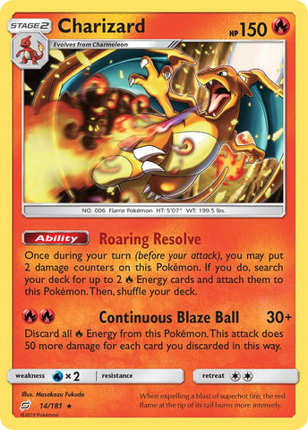 Charizard (14/181) (Theme Deck Exclusive) [Sun & Moon: Team Up] Pokémon