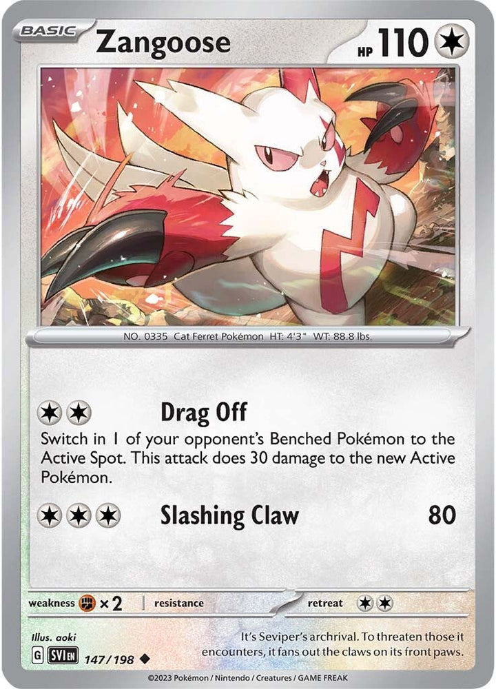 Zangoose (147/198) [Scarlet & Violet: Base Set] Pokémon
