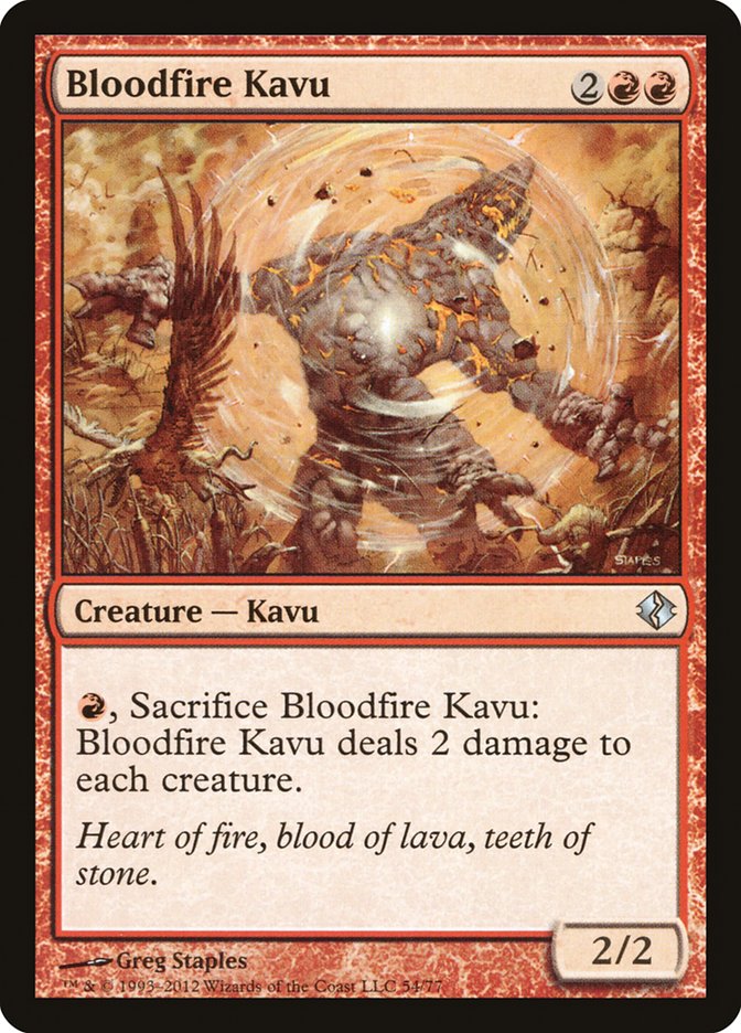Bloodfire Kavu [Duel Decks: Venser vs. Koth] Magic: The Gathering