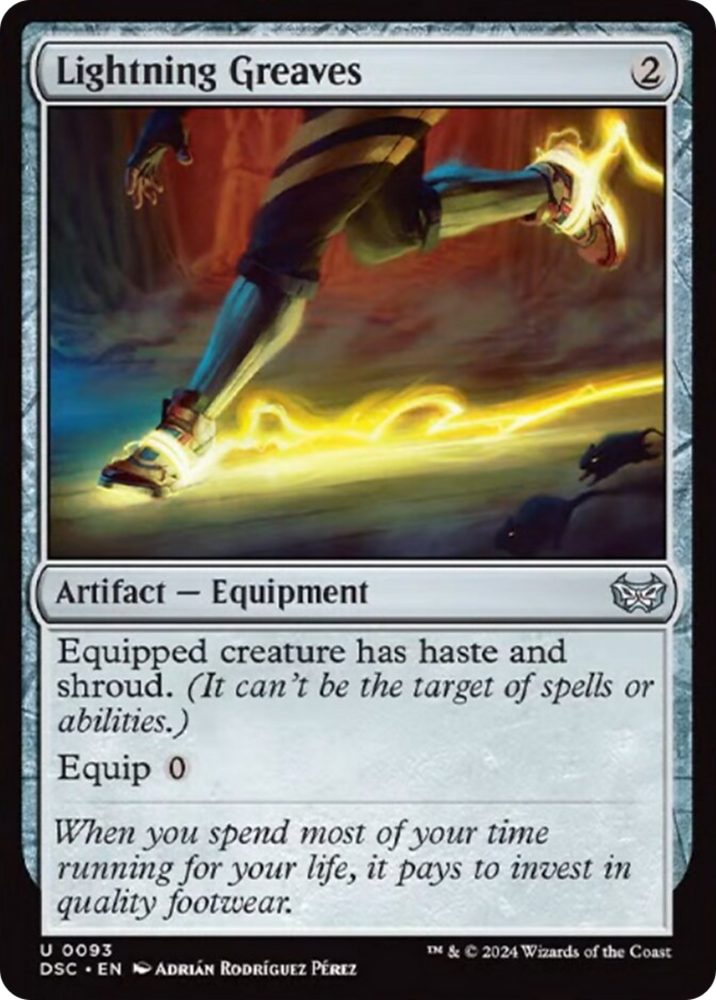 Lightning Greaves [Duskmourn: House of Horror Commander] Magic: The Gathering