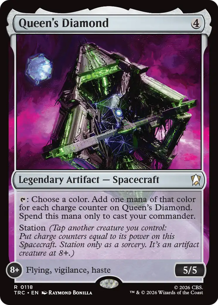 Queen's Diamond (Surge Foil) [Star Trek Commander] Magic: The Gathering
