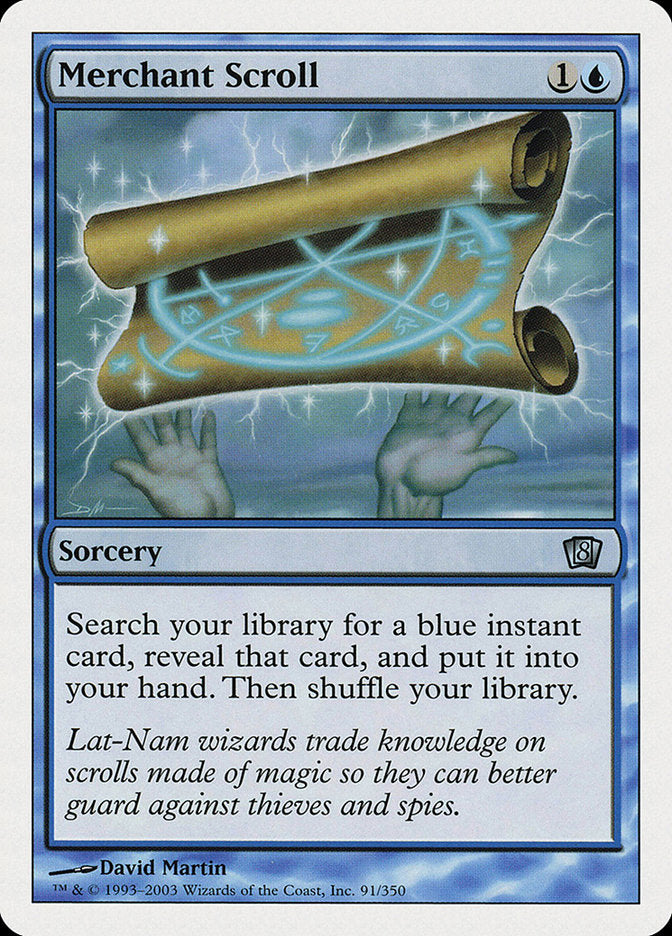 Merchant Scroll (8th Edition) [Oversize Cards] Magic: The Gathering