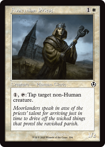 Avacynian Priest (Retro Frame) [Innistrad Remastered] Magic: The Gathering