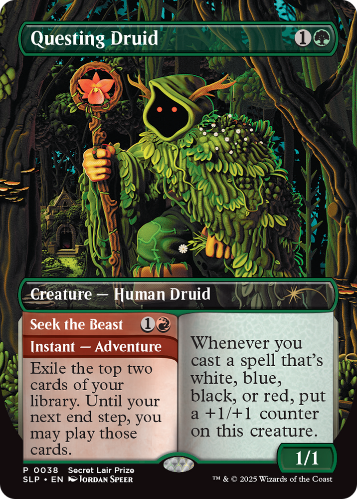 Questing Druid [Secret Lair Showdown] Magic: The Gathering