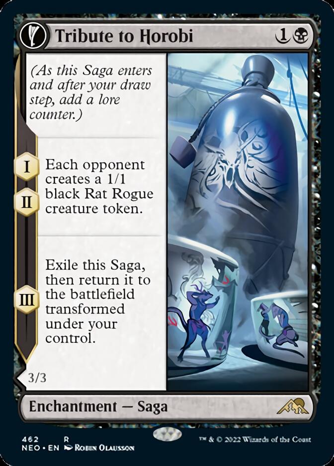 Tribute to Horobi // Echo of Death's Wail (Extended Art) [Kamigawa: Neon Dynasty] Magic: The Gathering