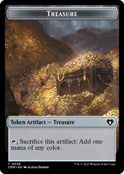 Treasure // Ogre Double-Sided Token [Commander Masters Tokens] Magic: The Gathering