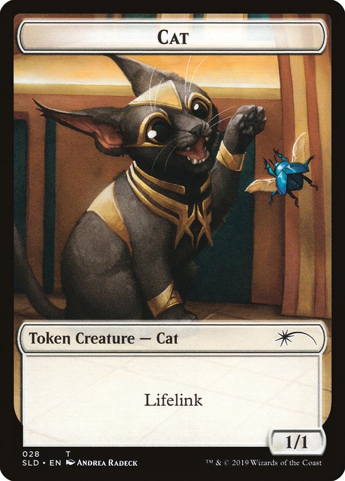 Cat (27) // Cat (28) Double-Sided Token [Secret Lair Drop Series] Magic: The Gathering