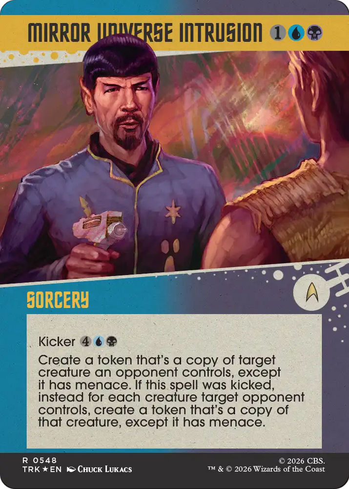 Mirror Universe Intrusion (Showcase) (Surge Foil) [Star Trek] Magic: The Gathering