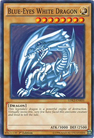 Blue-Eyes White Dragon (Version 2) [LDK2-ENK01] Common Yu-Gi-Oh!