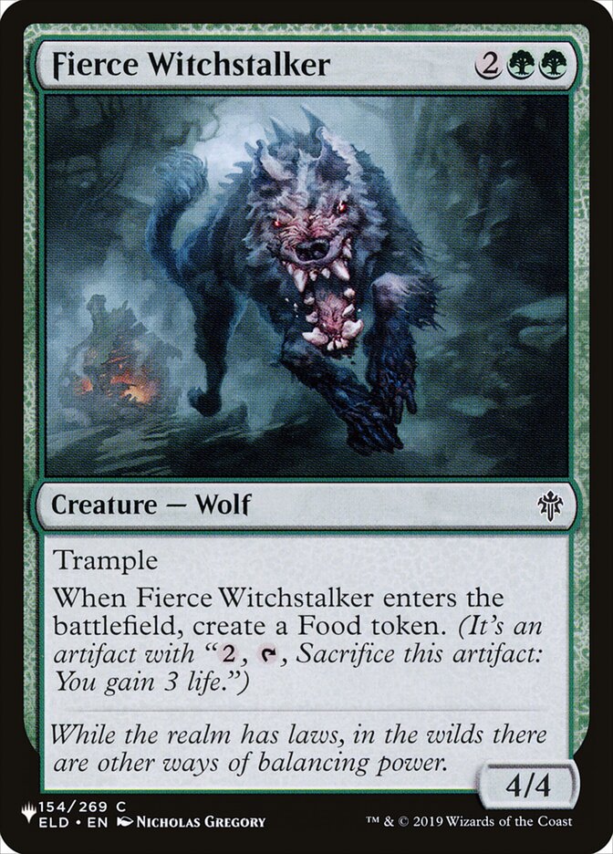 Fierce Witchstalker [The List] Magic: The Gathering