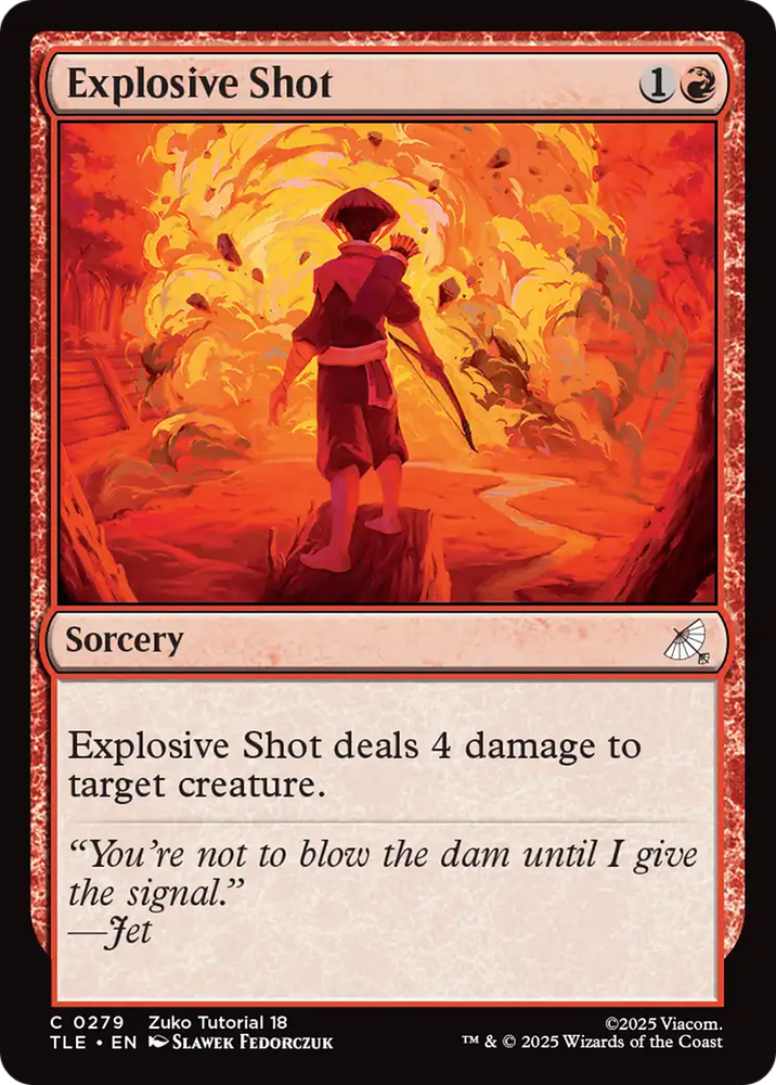 Explosive Shot (0279) [Avatar: The Last Airbender: Eternal-Legal] Magic: The Gathering