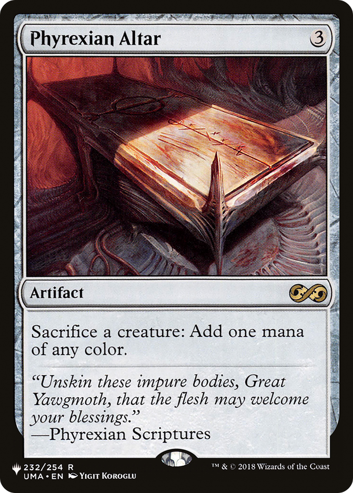 Phyrexian Altar [The List] Magic: The Gathering