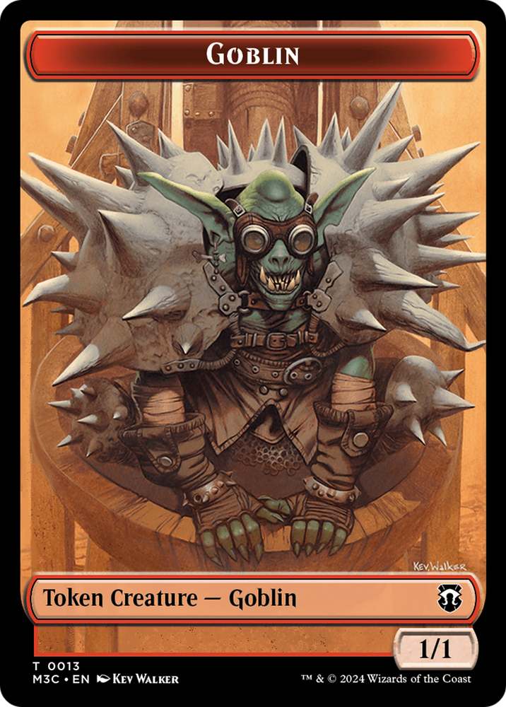 Tarmogoyf // Goblin Double-Sided Token [Modern Horizons 3 Commander Tokens] Magic: The Gathering
