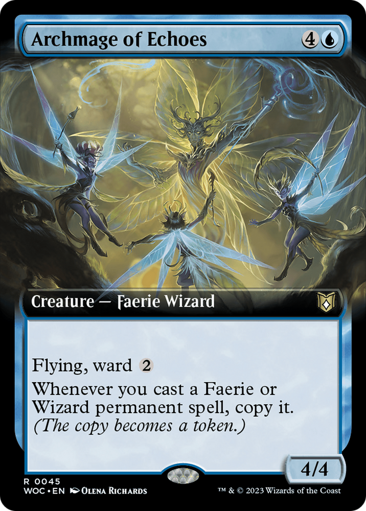 Archmage of Echoes (Extended Art) [Wilds of Eldraine Commander] Magic: The Gathering