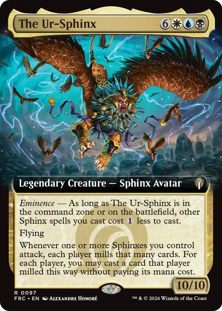 The Ur-Sphinx (Extended Art) [Reality Fracture Commander] Magic: The Gathering