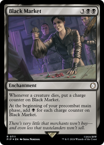 Black Market (Surge Foil) [Fallout] Magic: The Gathering
