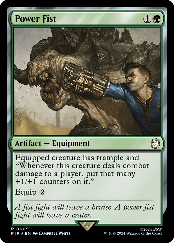 Power Fist (Surge Foil) [Fallout] Magic: The Gathering