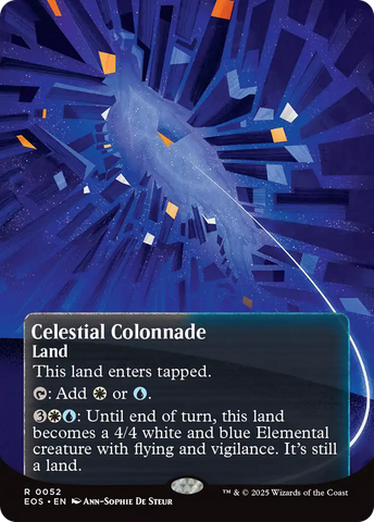 Celestial Colonnade (0052) (Borderless) [Edge of Eternities: Stellar Sights] Magic: The Gathering