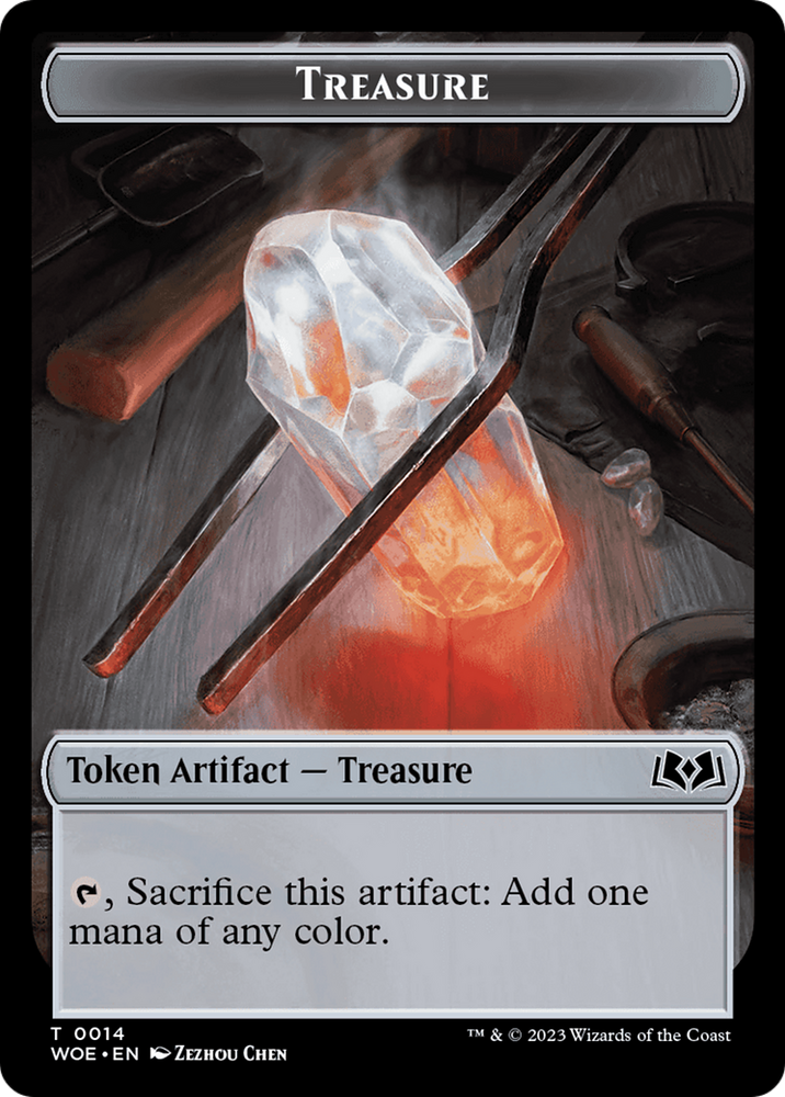 Treasure // Food (0013) Double-Sided Token [Wilds of Eldraine Tokens] Magic: The Gathering