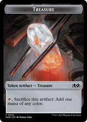 Treasure // Food (0013) Double-Sided Token [Wilds of Eldraine Tokens] Magic: The Gathering