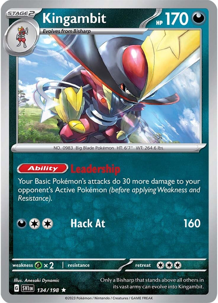 Kingambit (134/198) [Scarlet & Violet: Base Set] Pokémon
