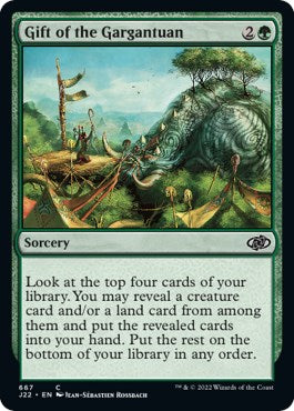 Gift of the Gargantuan [Jumpstart 2022] Magic: The Gathering