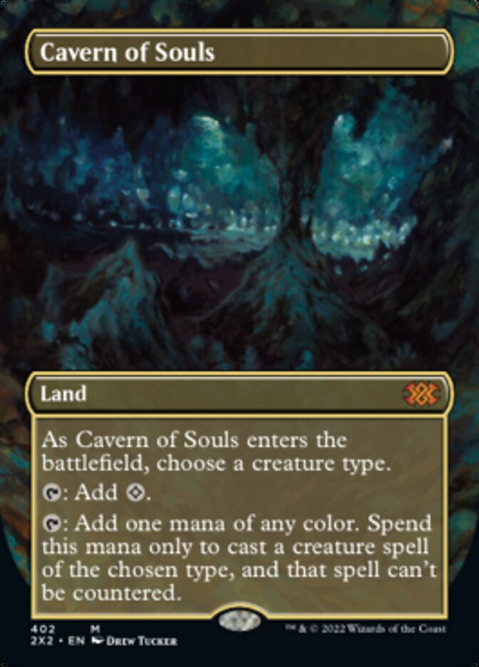 Cavern of Souls (Borderless Alternate Art) [Double Masters 2022] Magic: The Gathering