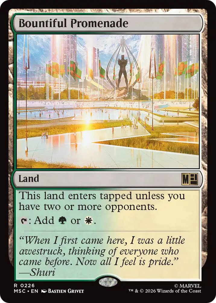 Bountiful Promenade [Marvel Super Heroes Commander] Magic: The Gathering