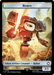 Treasure (0019) // Robot Double-Sided Token [Fallout Tokens] Magic: The Gathering