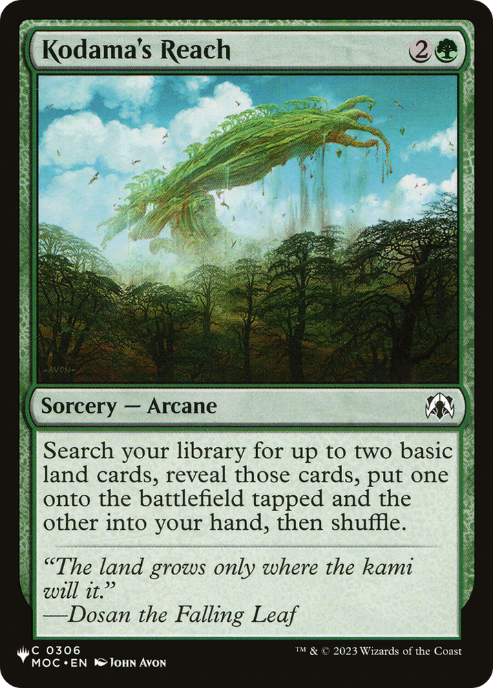 Kodama's Reach (MOC) [The List] Magic: The Gathering