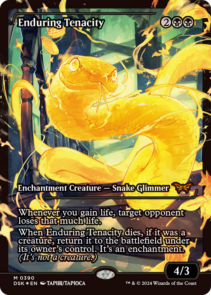 Enduring Tenacity (Japan Showcase) [Duskmourn: House of Horror] Magic: The Gathering