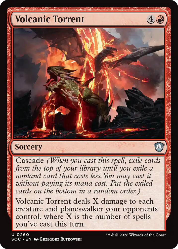Volcanic Torrent [Secrets of Strixhaven Commander] Magic: The Gathering