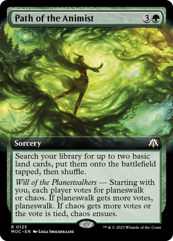 Path of the Animist (Extended Art) [March of the Machine Commander] Magic: The Gathering