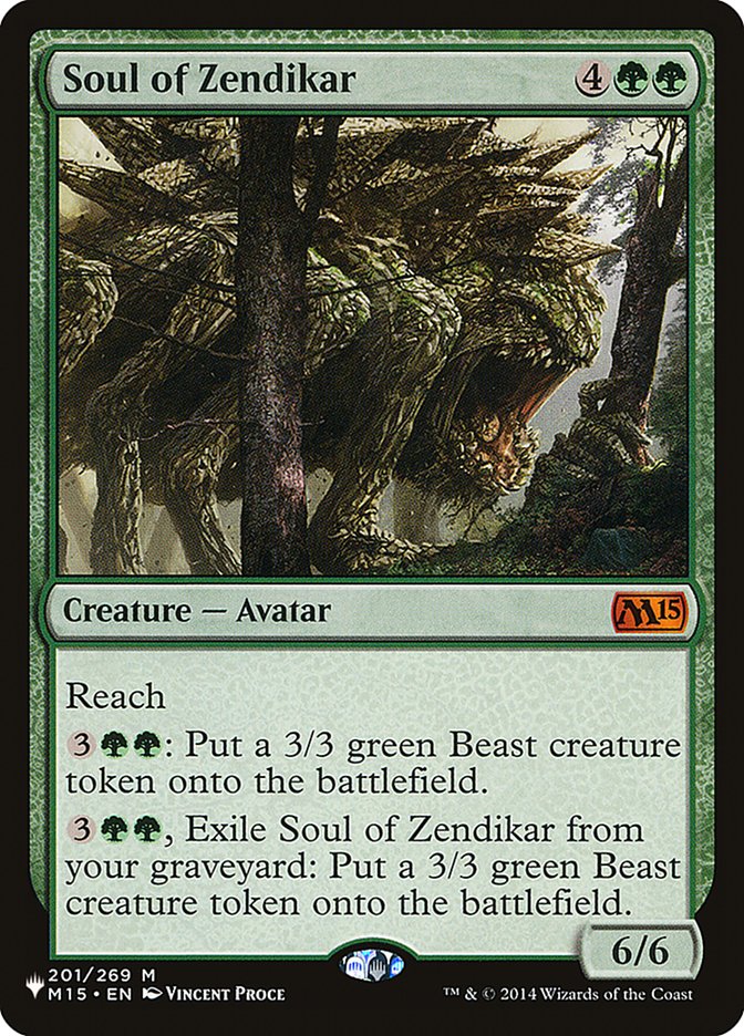 Soul of Zendikar [The List] Magic: The Gathering