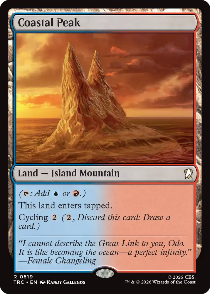 Coastal Peak (Surge Foil) [Star Trek Commander] Magic: The Gathering