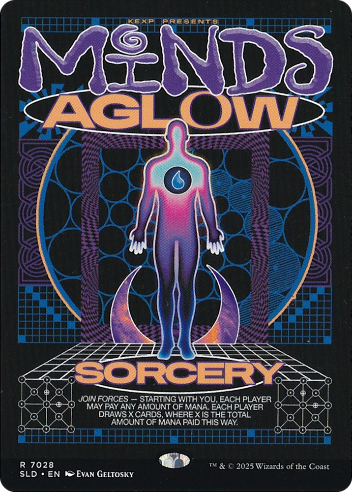 Minds Aglow (Rainbow Foil) [Secret Lair Drop Series] Magic: The Gathering