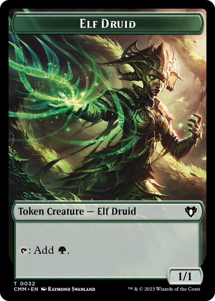 Elf Druid Token [Commander Masters Tokens] Magic: The Gathering