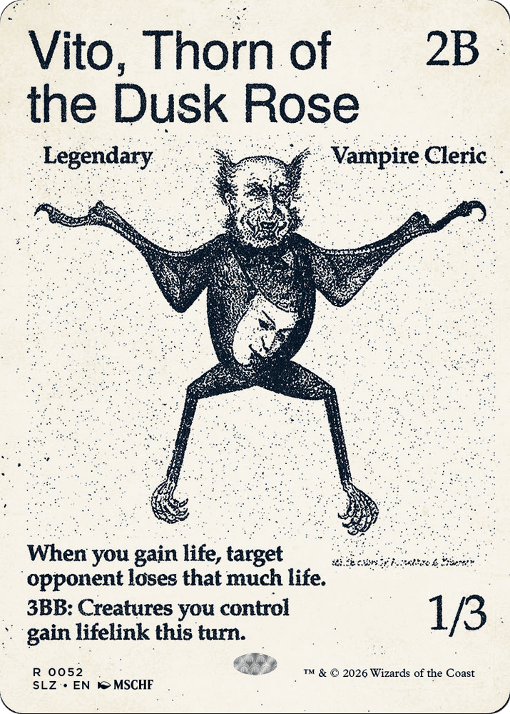 Vito, Thorn of the Dusk Rose (0052) [Secret Lair x MSCHF: The Zeta Set] Magic: The Gathering
