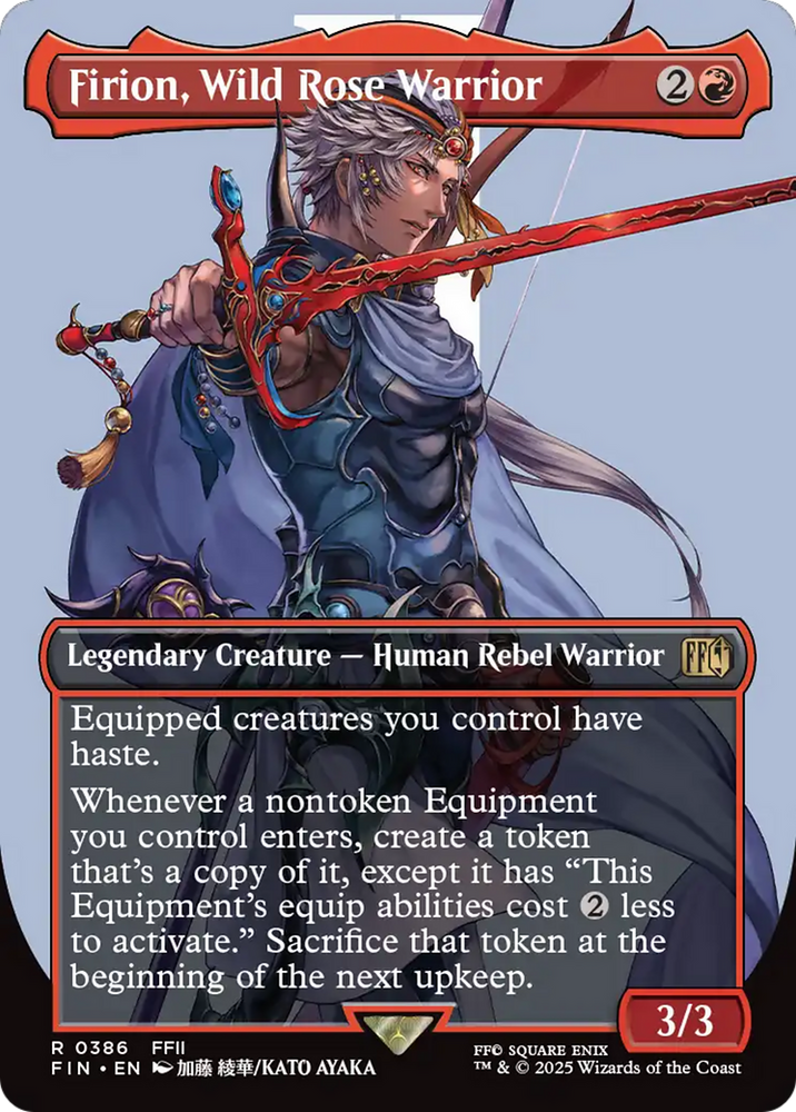 Firion, Wild Rose Warrior (Borderless) [FINAL FANTASY] Magic: The Gathering