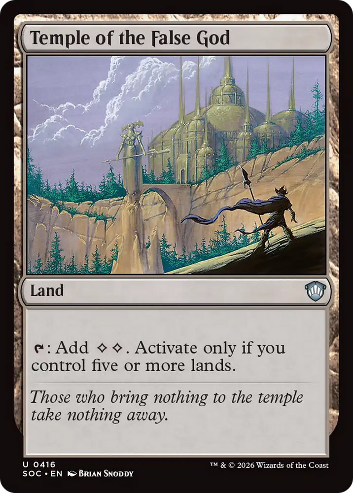 Temple of the False God [Secrets of Strixhaven Commander] Magic: The Gathering