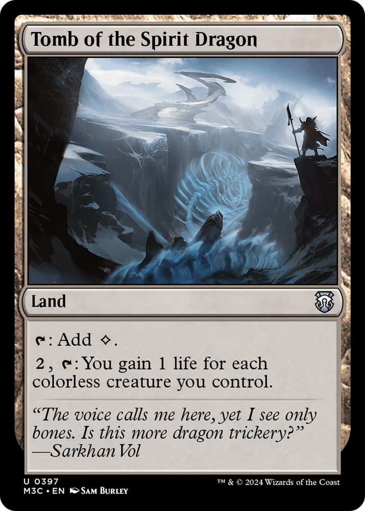 Tomb of the Spirit Dragon (Ripple Foil) [Modern Horizons 3 Commander] Magic: The Gathering