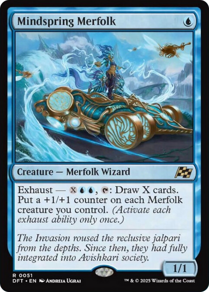 Mindspring Merfolk [Aetherdrift] Magic: The Gathering
