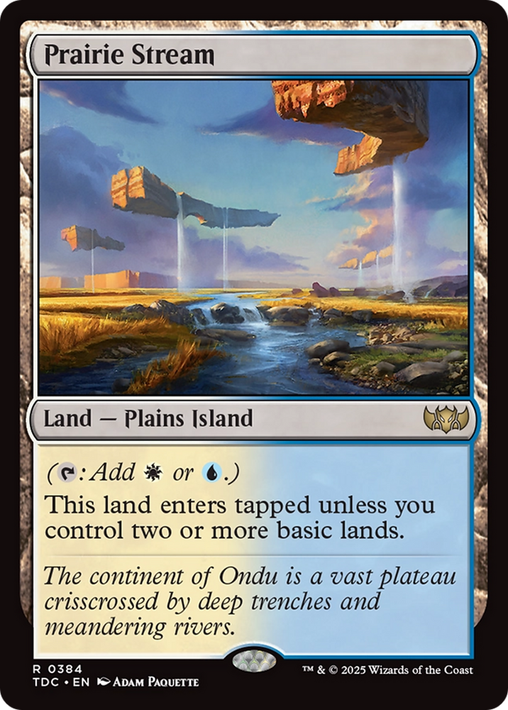Prairie Stream [Tarkir: Dragonstorm Commander] Magic: The Gathering