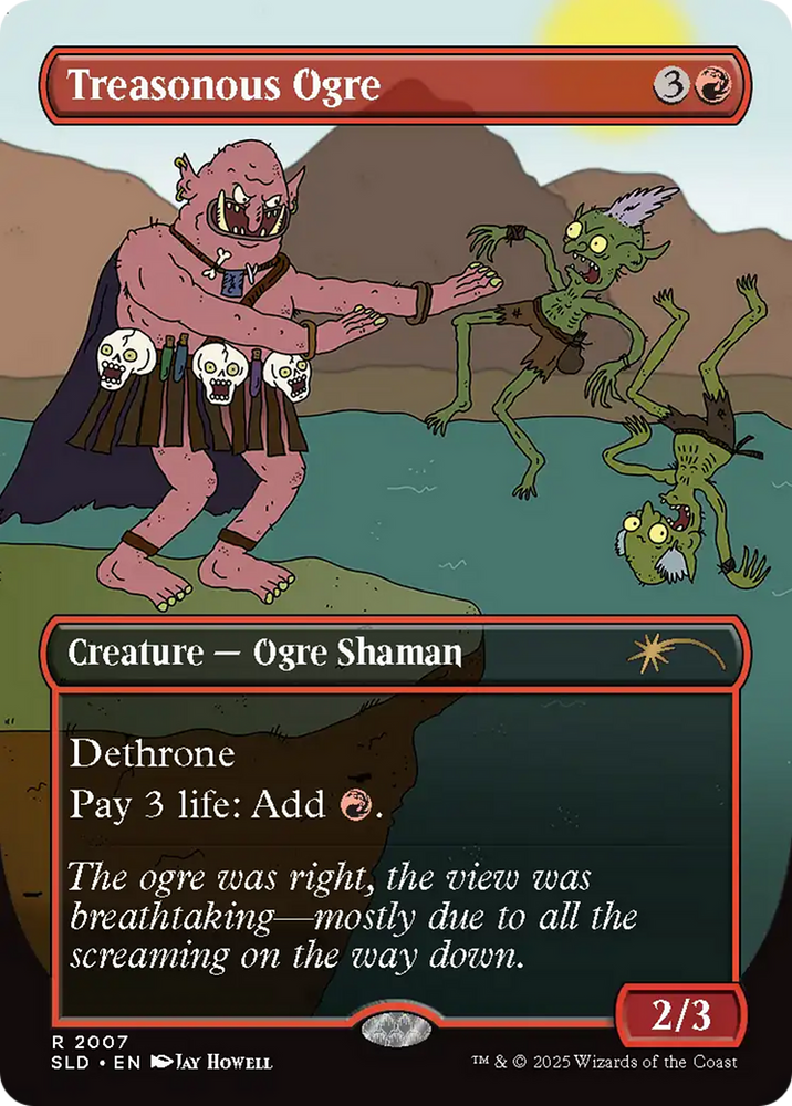 Treasonous Ogre (Rainbow Foil) [Secret Lair Drop Series] Magic: The Gathering